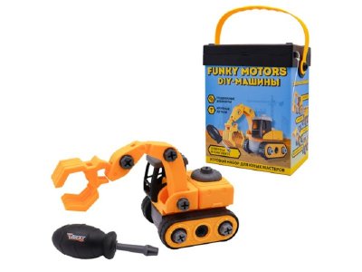 Игрушка Funky Toys DIY Экскаватор с отверткой 1-00431575_1