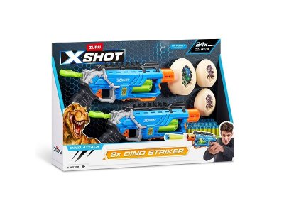 Набор игровой Zuru X-Shot Dino Attack Бластер - 2 шт.,  мишень - 2 шт., 24 стрелы 1-00431657_3