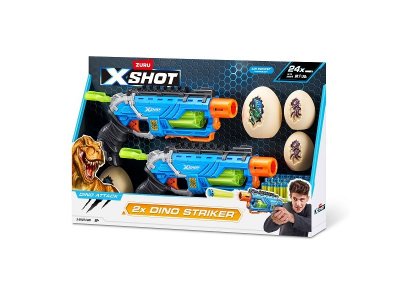 Набор игровой Zuru X-Shot Dino Attack Бластер - 2 шт.,  мишень - 2 шт., 24 стрелы 1-00431657_1