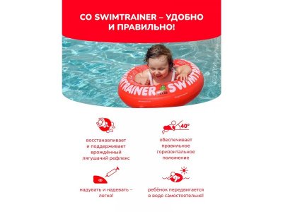 Круг надувной Swimtrainer Classic, от 3 мес- 4 года 1-00010893_10