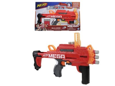 Игрушка Nerf Бластер N-Strike Mega Bulldog, 6 снарядов 1-00431404_2