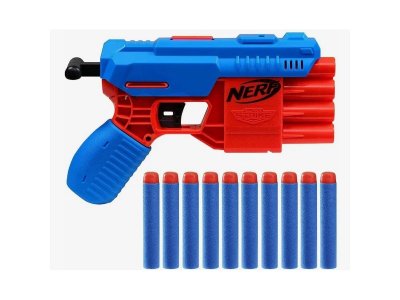 Игрушка Nerf Пистолет Alpha Strike Fang QS-4, 10 снарядов 1-00431406_1