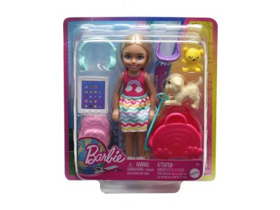 Кукла Barbie Chelsea Путешествие Челси, фигурка собачки и 6 аксессуаров 1-00431424_3