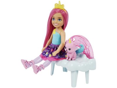 Кукла Barbie Dreamtopia Волшебные качели Челси с аксессуарами, фигурка животного, столик, лавочка и 1-00431425_5