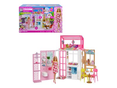 Кукла Barbie Playhouse Переносной летний домик, с аксессуарами, фигуркой питомца 1-00431431_2