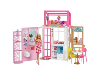 Кукла Barbie Playhouse Переносной летний домик, с аксессуарами, фигуркой питомца 1-00431431_1