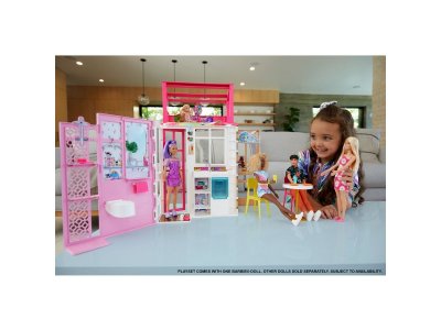 Кукла Barbie Playhouse Переносной летний домик, с аксессуарами, фигуркой питомца 1-00431431_9