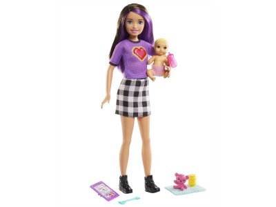 Кукла Barbie Skipper Babysitters Inc работает няней, с аксессуарами, приспособлениями для кормления 1-00431433_1