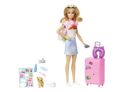 Кукла Barbie Travel Путешествие, фигурка собачки и аксессуары для путешествий 1-00431436_4