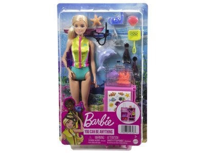 Кукла Barbie You Can Be Anything Морской Биолог, коллекция Профессии, с аксессуарами биолога, чемода 1-00431439_3