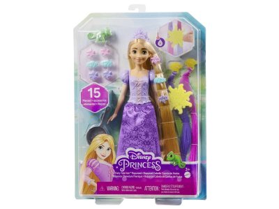 Кукла Mattel Disney Princess Сказочные волосы Рапунцель, с аксессуарами, две дополнительные пряди во 1-00431450_3