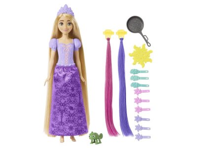 Кукла Mattel Disney Princess Сказочные волосы Рапунцель, с аксессуарами, две дополнительные пряди во 1-00431450_4