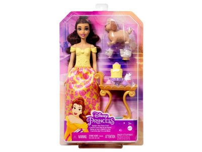 Кукла Mattel Disney Princess Чаепитие с Белль, с аксессуарами, фигурка собаки и чайный столик 1-00431451_3