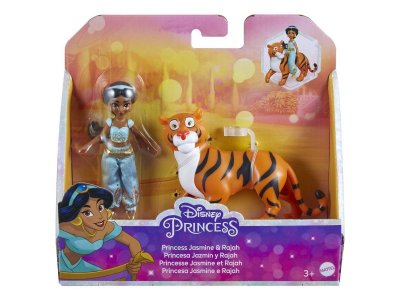 Набор игровой Mattel Disney Princess Принцесса Жасмин и тигр Раджа (1 кукла 9 см, с аксессуарами и ф 1-00431453_3