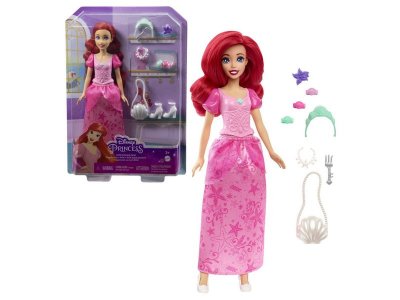 Кукла Mattel Disney Princess Принцесса Ариэль с 9 аксессуарами, 29 см 1-00431455_2