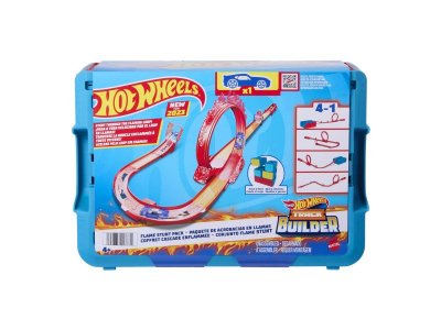 Автотрек Hot Wheels Track Builde Огненная траса для трюков, с 1 машинкой, 1:64 1-00431468_3