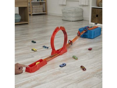 Автотрек Hot Wheels Track Builde Огненная траса для трюков, с 1 машинкой, 1:64 1-00431468_6