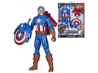 Фигурка Hasbro Marvel Мстители: Капитан Америка с аксессуарами, 30,48 см 1-00431495_2