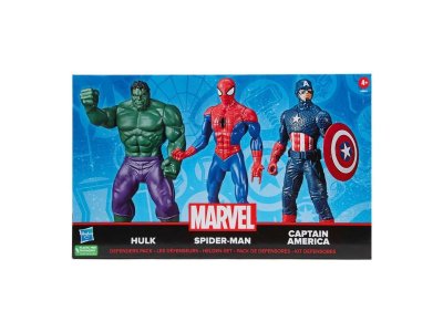 Набор игровой Hasbro Marvel Фигурки супергероев Капитан Америка, Халк, Человек-Паук 1-00431501_3