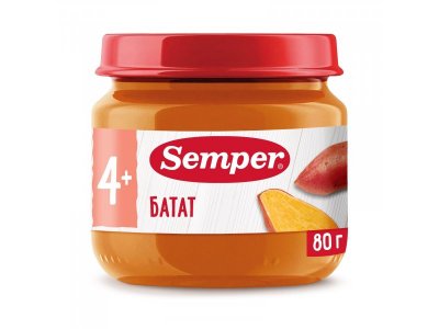 Пюре Semper Батат 80 г 1-00432048_1