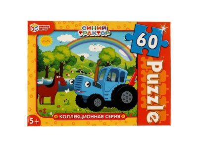 Пазл Умные игры Синий Трактор. Коллекционная серия 60 деталей 1-00432136_1