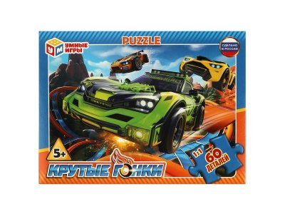 Пазл Умные игры Крутые гонки 60 деталей 1-00432138_1