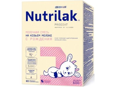 Смесь Nutrilak Premium 1 на козьем молоке 600 г 1-00432162_1