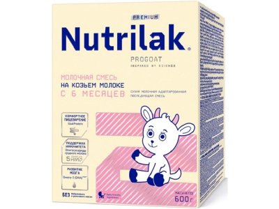 Смесь Nutrilak Premium 2 на козьем молоке 600 г 1-00432163_1