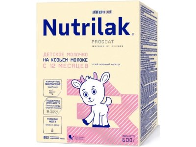 Смесь Nutrilak Premium 3 на козьем молоке 600 г 1-00432164_1