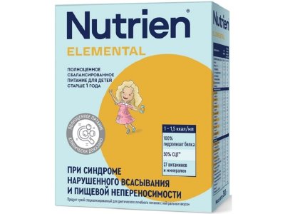 Смесь Nutrien Elemental c нейтральным вкусом 350 г 1-00432165_1