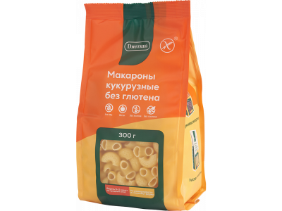 Макаронные изделия Диетика, Рожок большой кукурузный 300 г 1-00187097_1