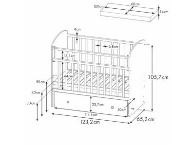 Кроватка детская Фея 750 1-00432387_2