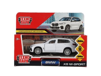 Машина Технопарк BMW X5 M-Sport двери, багажник открываются, 12 см 1-00433072_1