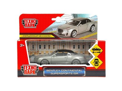 Машина Технопарк Bentley Continental Supersports isr двери открываются, инерционный, 11,2 см 1-00433075_1