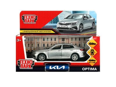 Машина Технопарк Kia Optima двери, багажник открываются, инерционный, 12 см 1-00433078_1