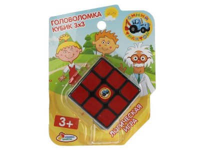 Игра логическая Играем вместе Кубик 3*3 Синий Трактор 1-00433160_1