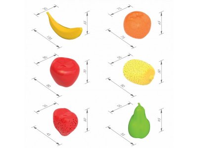 Набор Нордпласт, Фрукты (6 предм. в сетке) 1-00038919_2
