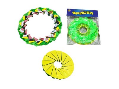 Фрисби складной 1Toy 12/25 см, однотонный 1-00424516_1