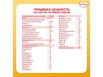 Смесь Малютка 2 кисломолочная, 600 г 1-00348088_15