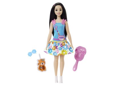 Кукла Barbie My First Barbie Рене с 3 модными аксессуарами, 34,3 см 1-00434045_1