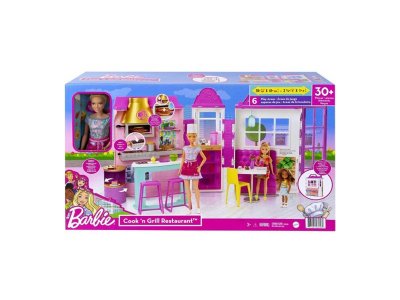 Кукла Barbie Cook`n Grill Restaurant Переносной ресторан Кухня и Гриль с аксессуарами 1-00434048_3