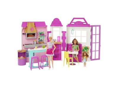 Кукла Barbie Cook`n Grill Restaurant Переносной ресторан Кухня и Гриль с аксессуарами 1-00434048_1