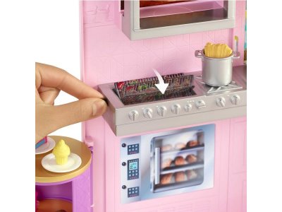 Кукла Barbie Cook`n Grill Restaurant Переносной ресторан Кухня и Гриль с аксессуарами 1-00434048_7