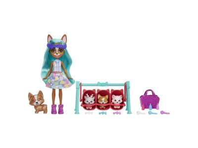 Кукла Mattel Enchantimals Корги Криция и Шоу - лучшие друзья малышей с аксессуарами 1-00434050_1