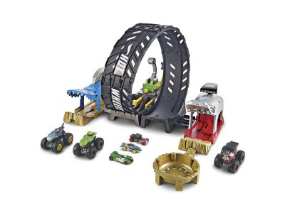 Автотрек Hot Wheels Monster Trucks Соревнования в Невероятной петле с 2 машинками 1-00434053_7