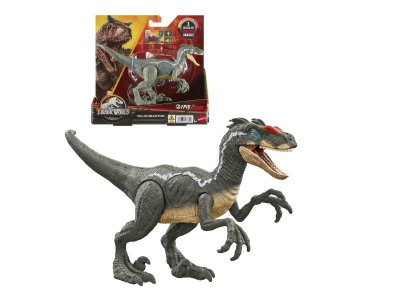 Фигурка Mattel Jurrassic World Рычащий Велоцираптор, с вращающимися лапами, хвостом, звук/свет 1-00434056_2