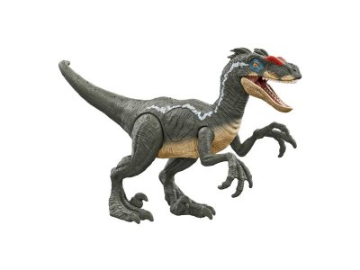 Фигурка Mattel Jurrassic World Рычащий Велоцираптор, с вращающимися лапами, хвостом, звук/свет 1-00434056_1