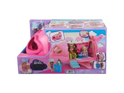 Кукла Barbie Extra Fly Minis Розовый самолёт с аксессуарами для путешествий и самолётом, 9 см 1-00434072_3