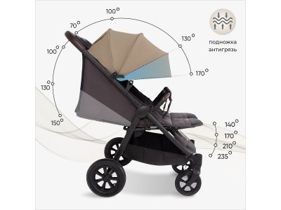 Коляска прогулочная для двойни Sweet Baby Donna 1-00406727_6