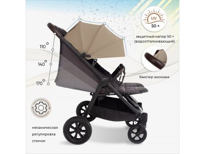 Коляска прогулочная для двойни Sweet Baby Donna 1-00406727_11